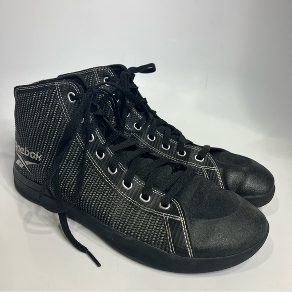 Reebok power lite weight lifting sneakers black silver men’s size 9.5 activewear - Picture 2 of 9